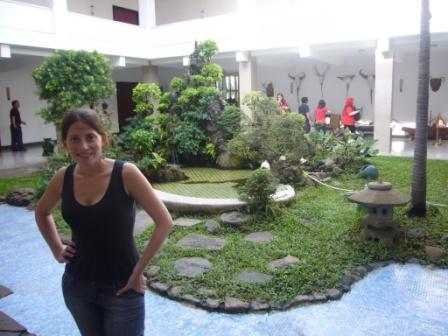 Lali in one garden of the Reunification Palace