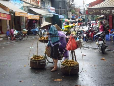 Calle típica en Hanoi