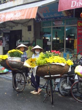 Calle típica en Hanoi