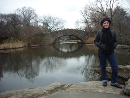 Lali en el Central Park de Nueva York
