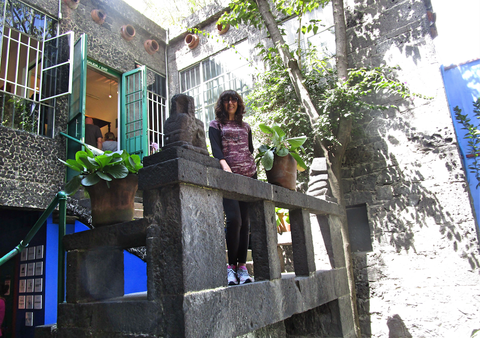 Balcony at the Blue House of Frida Kahlo